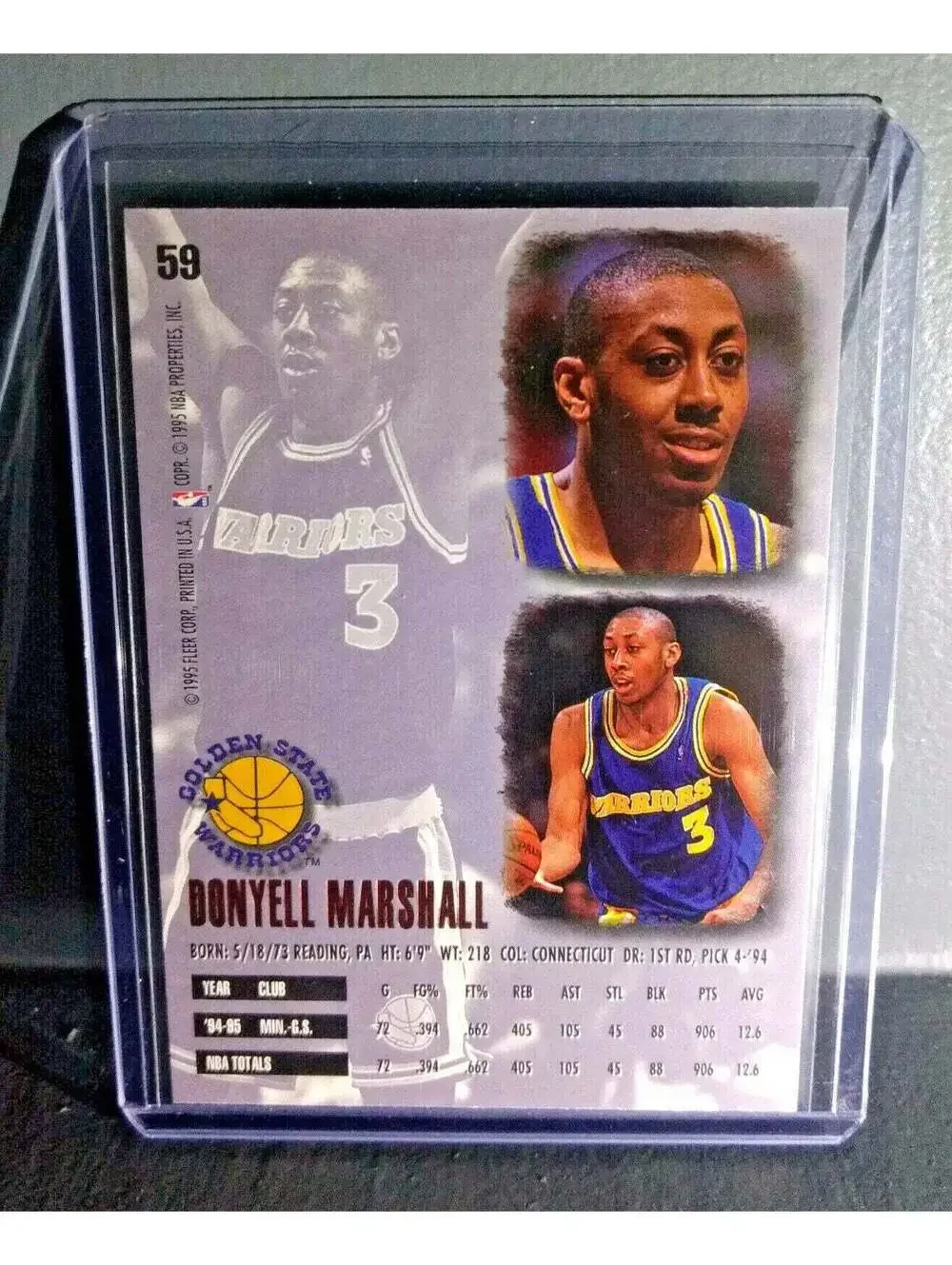 1995-96 Donyell Marshall Fleer Ultra #59 Basketball Card